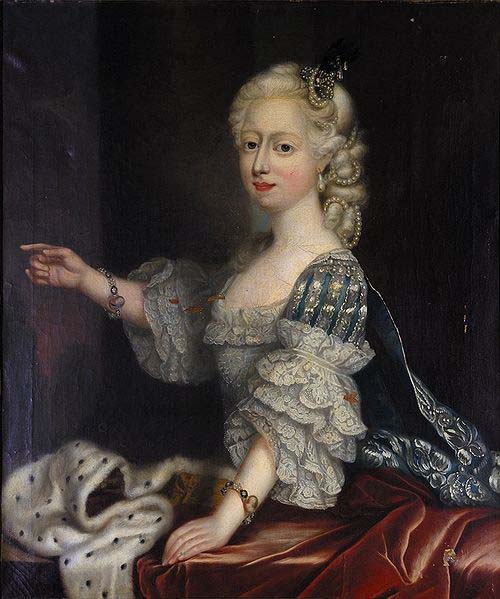 Portrait of Augusta Hanover duchess of Brunswick-Luneburg